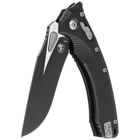 Microtech Amphibian Ram-Lok S/E Knife Black Fluted Aluminum, Black M390MK by Tony Marfione (137RL-1FL)