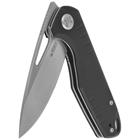 Kubey Doris Knife Black G10, Satin 14C28N (KU324I)