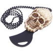 Martinez Albainox Skull Neck Knife, Black Blade (18698)