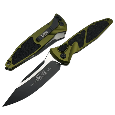 Microtech Socom Elite Auto S/E Knife OD Green Aluminium, Black M390 by Tony Marfione (160A-1OD)
