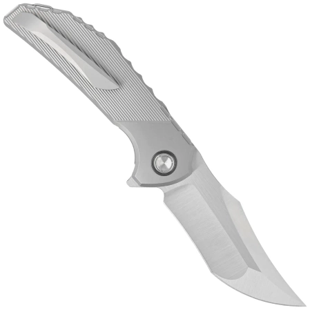 Nóż składany Reate Tiger Stripe Patterns Titanium, Belt Satin M390 by Alvin Lee (TG TSP.SAT)