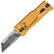 Reate EXO-U V2 Utility Knife Gold Diamond Pattern Aluminum, Stainless Steel