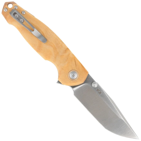 Nóż składany Viper Katla Flammed Poplar Wood, Satin M390 by Jesper Voxnæs (V5985PI)