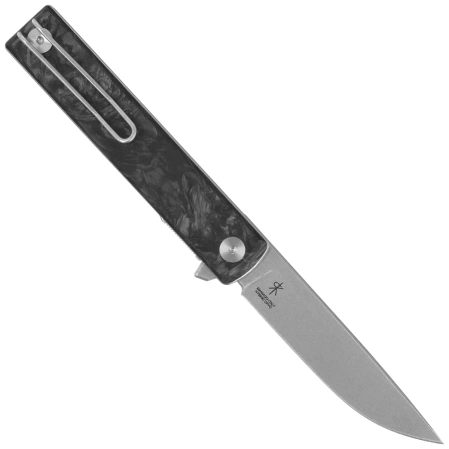 Fox Chnops Heritage Knife Dark Matter Carbon Fiber, Stonewashed Hybrid Cryo by Raven Knives Design (FX-544 DMB)