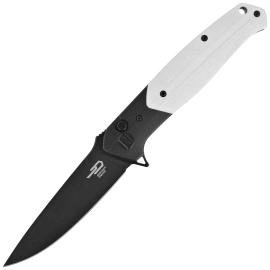 Bestech Swordfish Knife Black/White G10, Black PVD 14C28N (BG62A)