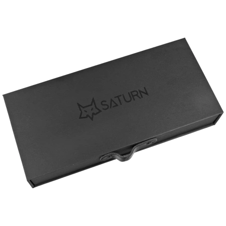 Fox Saturn Black Titanium, Satin M390 by Denis Simonutti knife (FX-551 TI)