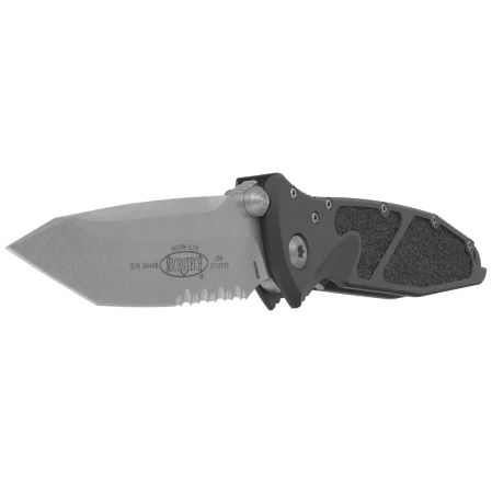 Microtech Socom Elite T/E-E Knife Black Aluminum, Stonewashed P/S M390 by Tony Marfione (161-11)