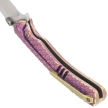 WeKnife Dracarys LE No 091/199 Purple / Golden Titanium, Hand Rubbed Satin M390 (WE25061B-2)
