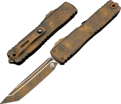 Nóż automatyczny OTF Microtech Ultratech Gen III ZBP T/E Signature Plague Outbreak Aluminum, Plague Outbreak M390MK by Tony Marfione (1123-1PLOBS)