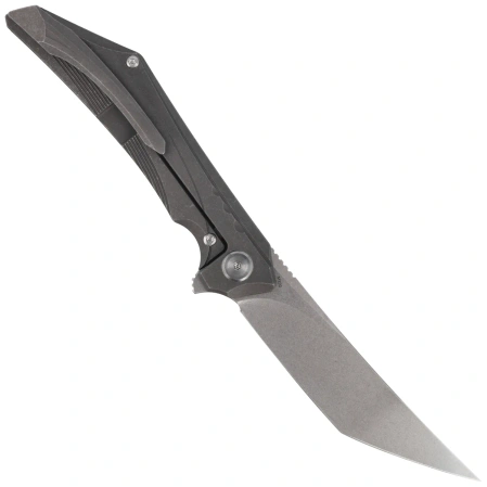 Nóż składany Bestech Kamoza Dark Grey/Titanium, Stonewashed M390 by Kombou (BT1911A)