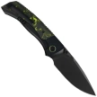 Nóż składany Remette RT-Steed Black Titanium/Black-Green Carbon Fiber, Black DLC M390 (RTWS-BH)