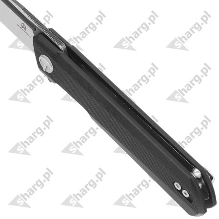 Nóż składany Bestechman Dundee Black G10, Grey PVD / Satin D2 by Ostap Hel (BMK01D)