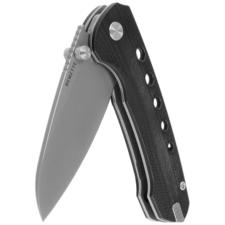 Remette RT-BEE-G Knife w/Titanium Toothpick Black G10, Ceramic Sandblasting 14C28N