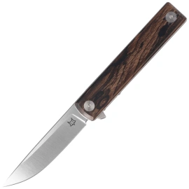 Fox Chnops Heritage Knife Ziricote Wood, Satin Hybrid Cryo by Raven Knives Design (FX-544 ZW)