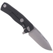 LionSteel ROK Knife Black Aluminum, Satin M390 by Molletta (ROK A BS)