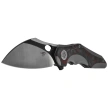 Bestech Nogard Black Titanium/Black Red Marblee Carbon Fiber, Satin/Black Stonewashed M390 by Kombou Knife (BT2105D)