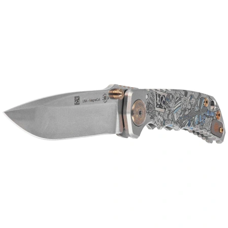 Spartan-Ronin Harsey Folder ''Gun Fighter'' Titanium, Stonewashed MagnaCut