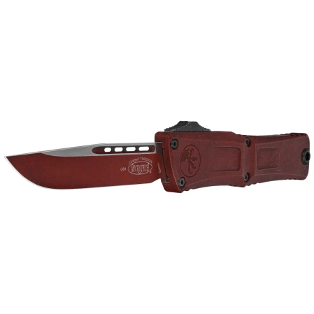 Microtech Combat Troodon Gen III S/E Knife Cerakote Weathered Crimson Aluminum, Cerakote Weathered Crimson M390MK by Tony Marfione (1143-1WCM)