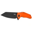 Kubey Flash Knife Orange G10, Blackwashed San Mai M2 (KU158Q)