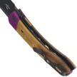 Kizer Mini MoMo Knife Purple Aluminum / Yellow PEI, Black PVD Nitro-V by Vladimir Legachev (V3663A1)