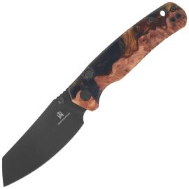 Nóż składany Bestechman Cicada's Wing-TL Black-Gold Resin / Wood, Black PVD 10Cr15CoMoV (BMK24-W-2)