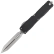 Nóż automatyczny OTF Microtech Ultratech Gen IV Spartan Black Topographic Deep Engraved Aluminium, Stonewashed M390MK by Tony Marfione (12234TP-10)