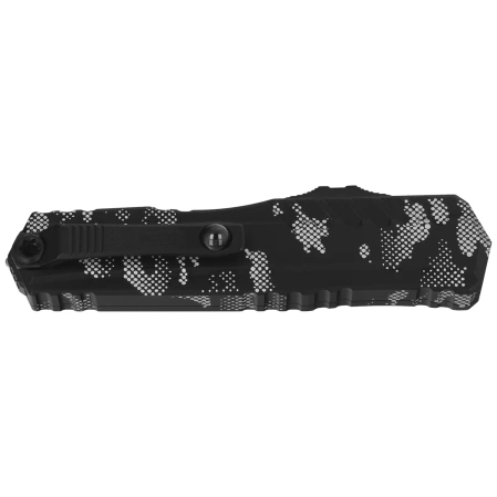 Nóż automatyczny OTF Microtech Cypher II D/E Pixel Camo Aluminium, Pixel Camo F/S M390MK by Deryk Munroe and Tony Marfione (1242-3PXC)