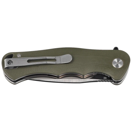 Nóż składany Bestech Bobcat Green G10, Black Stonewashed / Satin D2 (BG22B-2)