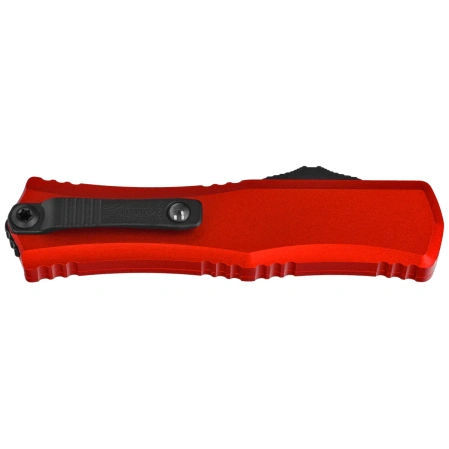 Microtech Hera II Mini D/E OTF Knife Red Aluminum, Black M390MK by Tony and Sean Marfione (1702M-1RD)