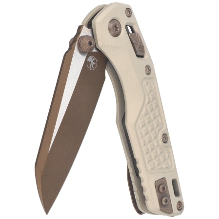 Microtech MSI Ram-Lok Mini S/E Knife Champagne Gold Frag Aluminium, Gold M390MK by Tony Marfione (210M-10FRCG-C19Z23)