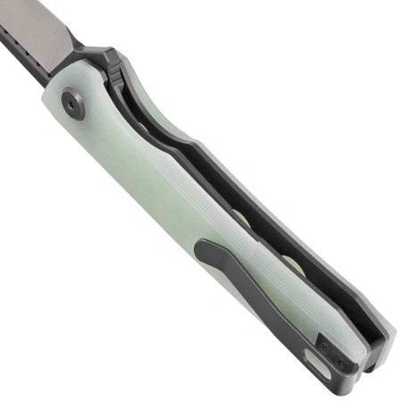 Nóż składany Bestech Slyther Transparent G10, Grey Titanized/Satin 14C28N (BG51B-2)