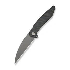 WeKnife Fluxor Knife Tiger Stripe Titanium, Gray Stonewashed M390 (WE23071-3)