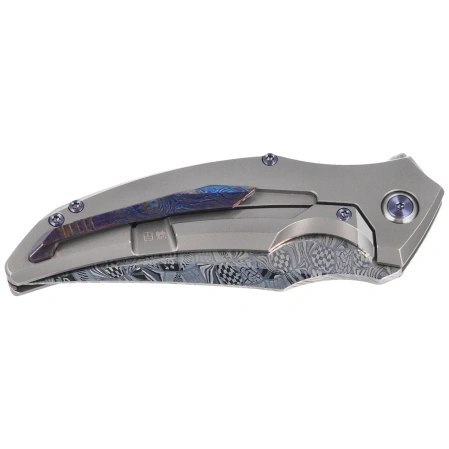 RikeKnife S05 V2 Gray Titanium, Timascus HW, Satin M390 (RK-S05-P)