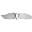 Kizer Khamsin Knife Silver Aluminum, Satin Nitro-V by Maksim Epifantsev (V3791A3)