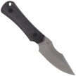 Kizer Bone Knife Black Stabilized Wood, Stonewashed AEB-L by Maverick Customs (1122A4)