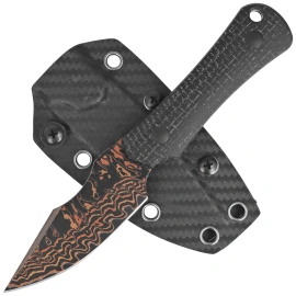 Nóż Kizer Bone Black Micarta, Copper Damascus by Maverick Customs (1122A2)