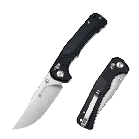 Sencut Slybolt Knife Black G10, Satin 9Cr18MoV (S25001-1)
