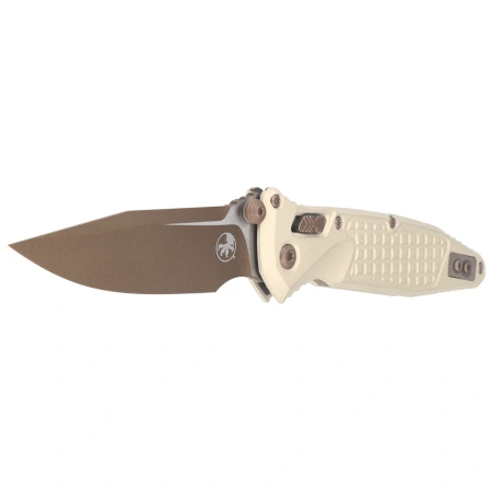Nóż składany Microtech Socom Ram-Lok S/E Champagne Gold Frag Aluminium, Champagne Gold M390MK by Tony Marfione (160RL-1FRCG-C19Z23)