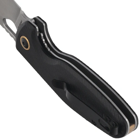 BlackFox Puffy Knife Black G10, Stonewashed 10Cr15CoMov (BF-786 G10B)