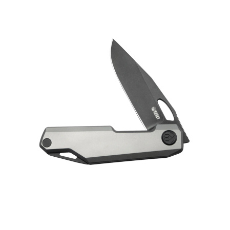 Kubey Verijero Knife Grey Titanium, Blackwashed 14C28N by George Ovchinnikov (KB340B)