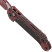 Microtech LUDT Gen III T/E Knife Weathered Crimson Aluminum, Weathered Crimson M390MK by Tony Marfione (1136-1WCM)