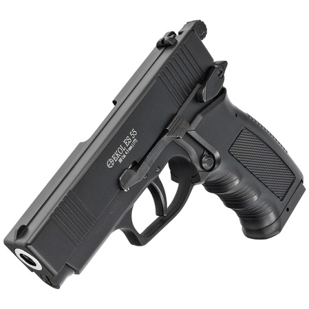 Zestaw pistolet wiatrówka Voltran Ekol ES 55 Matte Black 4.5 mm, 1500 BBs, 10 kapsuł, tarcze