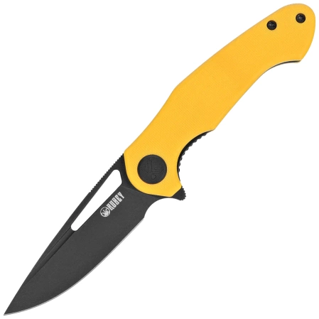 Nóż składany Kubey Dugu Yellow G10, Blackwashed 14C28N (KU210J)