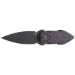 Bestech Ika Dagger Knife Black Titanium/Purple Haze Fatcarbon, Black PVD M390 by Tashi Bharucha (BT2602F)