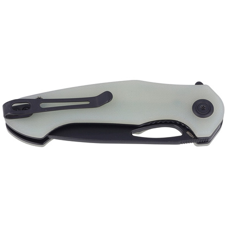 Kubey Knife Dugu Tanto Jade G10, Dark Stonewashed 14C28N (KU159E)