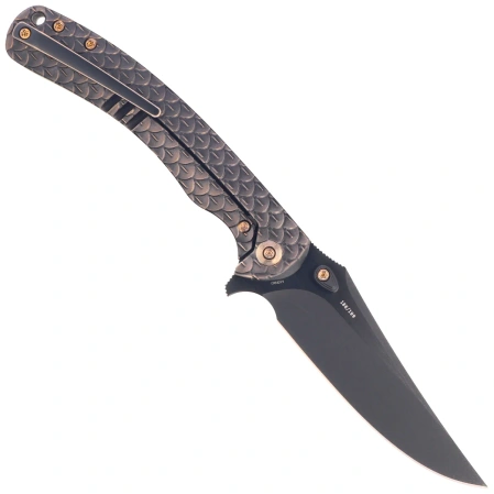 WeKnife Dracarys LE No 186/199 Bronze / Black Titanium, Black Stonewashed M390 (WE25061B-4)
