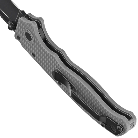 Nóż składany Demko AD20.5 Clip Point Grey Grivory, Black DLC D2 by Andrew Demko (205-D2-CP-DLC)