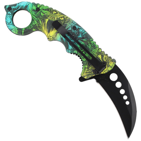 Nóż składany karambit Herbertz CJH Snake Design, Black Blade (ART000139 - 572613)