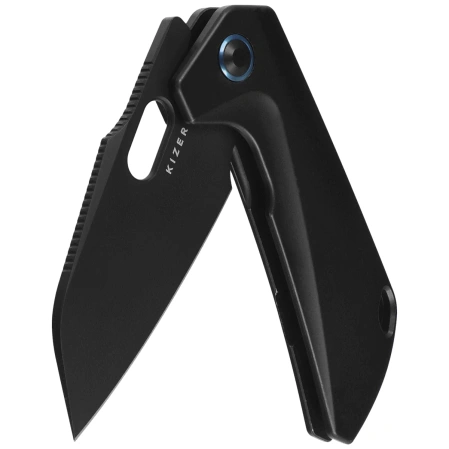 Nóż składany Kizer Takahe Black Titanium, Matte DLC Ultra S35VN by Ben Taubert (Ki3701A2)