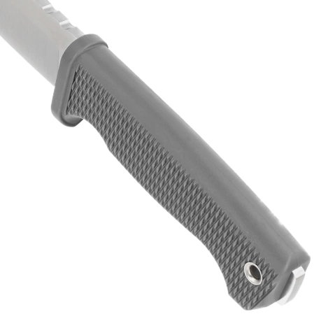 Nóż Demko FreeReign Drop Point Grey Rubberized, Satin AUS10A by Andrew Demko (FR-10A-GREY)